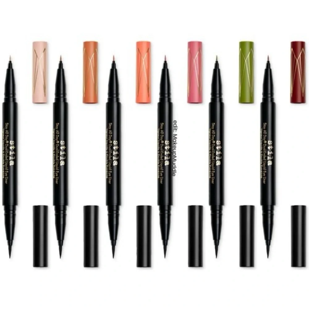 stila Stay All Day Dual-Ended Liquid Eye Liner Mojito/Intense Black, 4.5 mL.